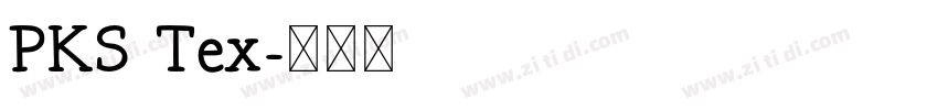 PKS Tex字体转换